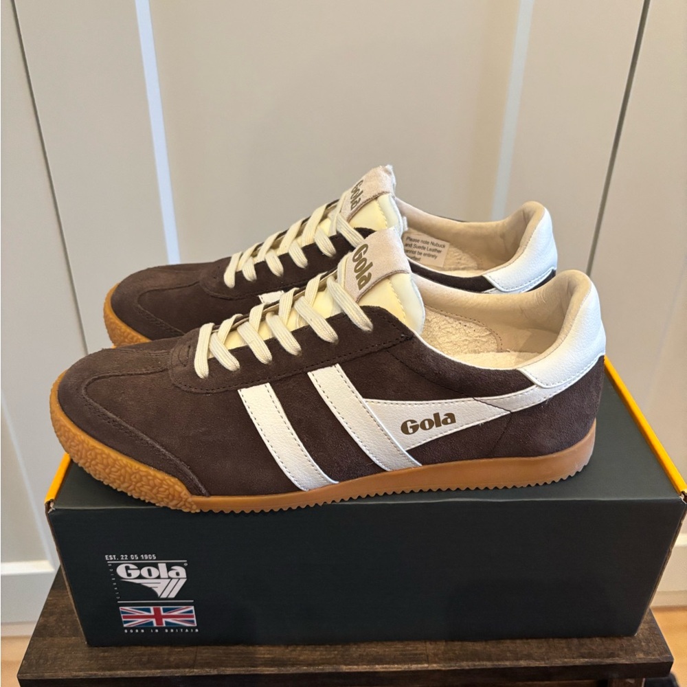 Gola women Elan Chocolate and Cream Sneakers size 9